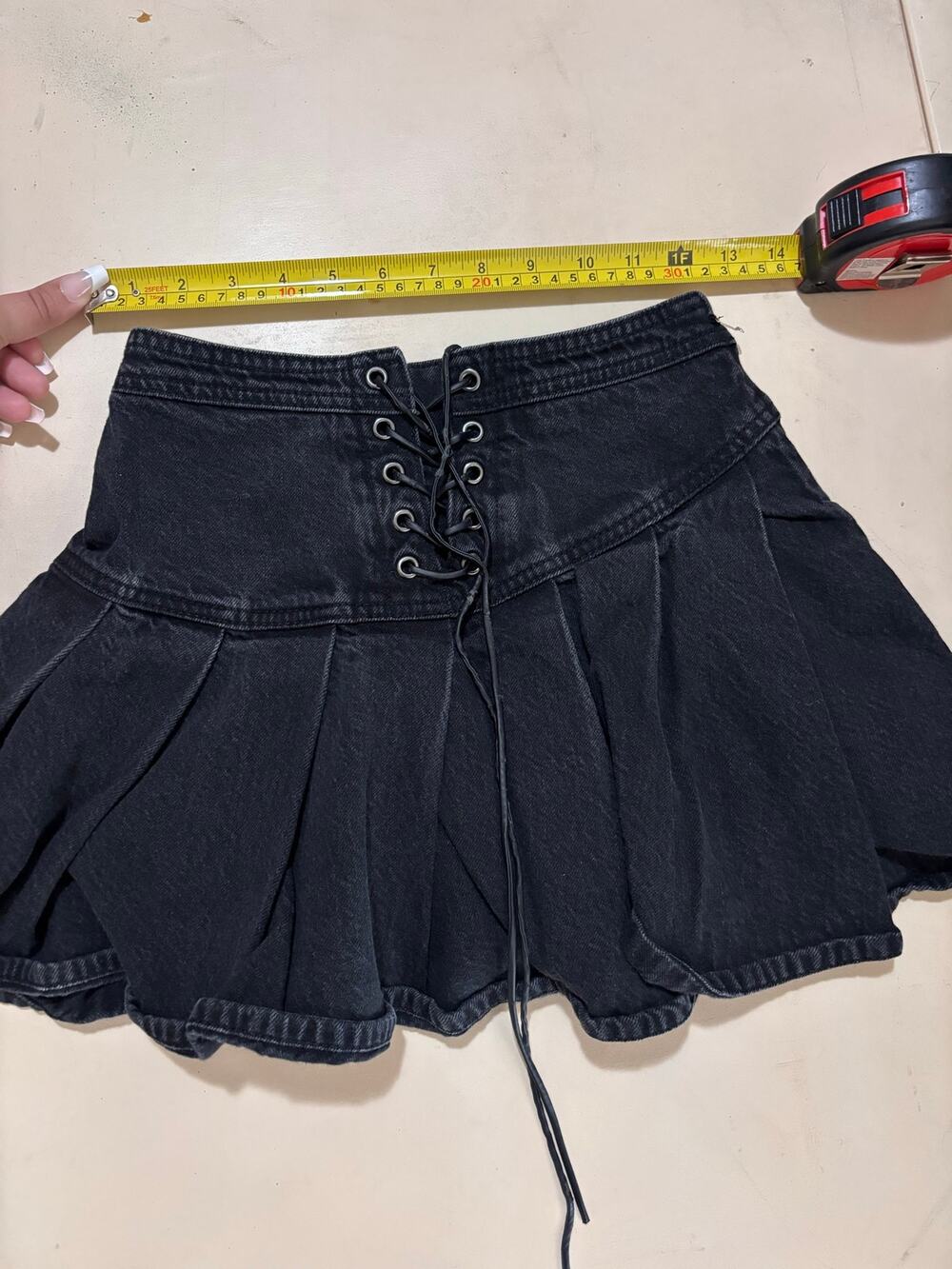 Only Jeans black denim skirt
